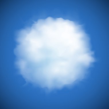 Vector cloud background clipart