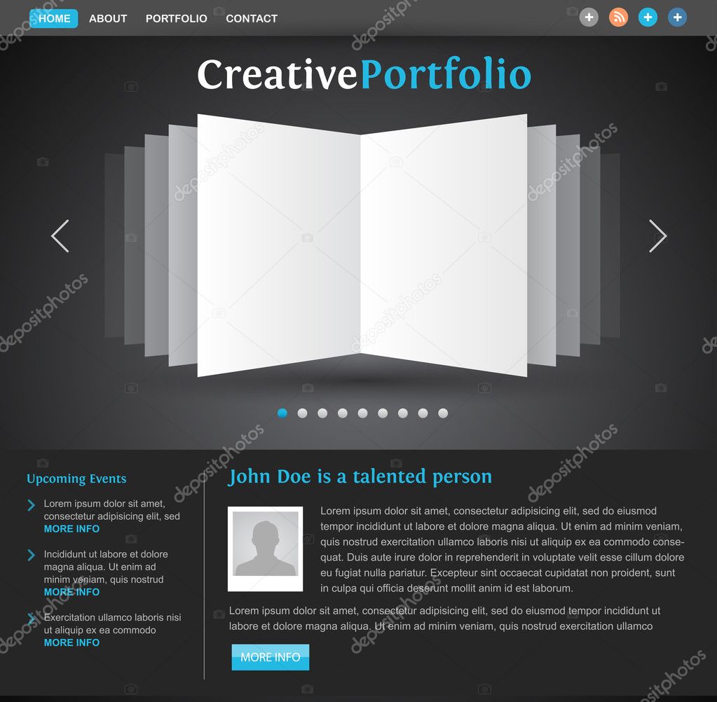 Web design portfolio template