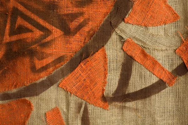 선 패턴-원시 미술 민족 배경 — 스톡 사진