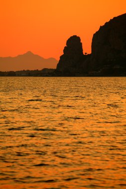 Sunset in Italy (Terracina, Lazio) clipart