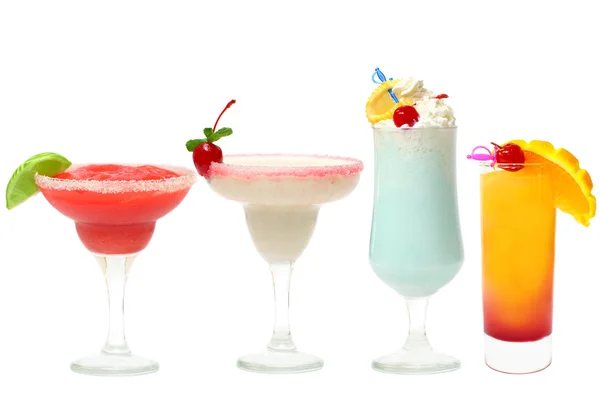 Cocktail - summer party set isolated — Stock Photo, Image
