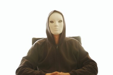 Man with white mask clipart