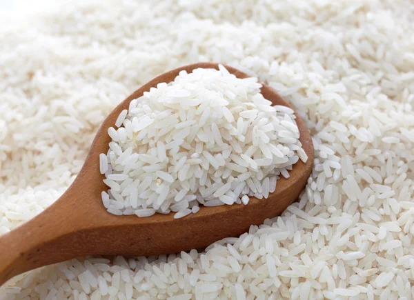Löffel Reis — Stockfoto