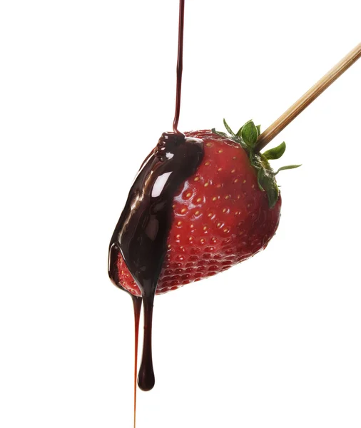 Morango em chocolate — Fotografia de Stock