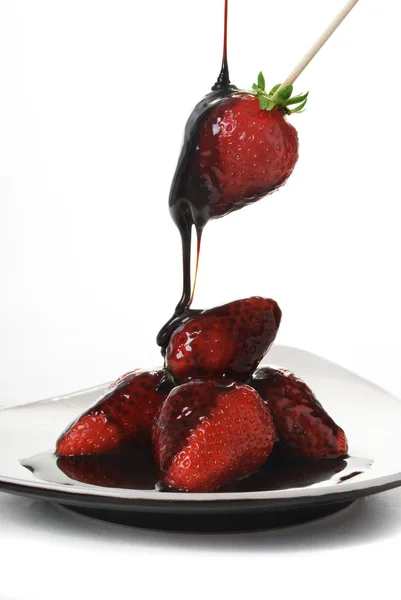 Fresas en chocolate — Foto de Stock