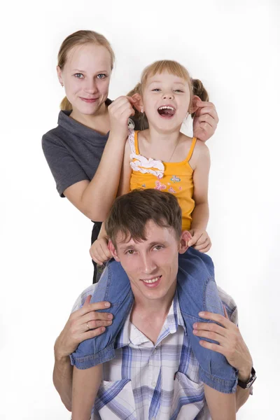 Familie lifestyle portret — Stockfoto