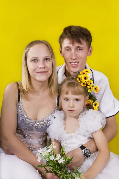 家族生活の肖像画 — ストック写真