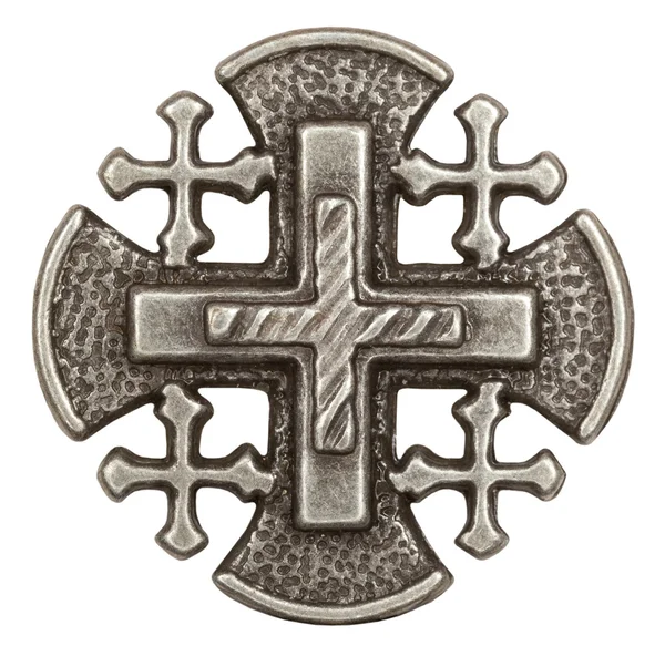 Prata Jerusalém cruz — Fotografia de Stock