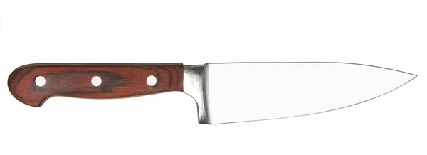 Кухонный нож на белом фоне — стоковое фото