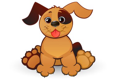 Funny dog clipart