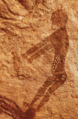 Rock paintings of Tassili N'Ajjer, Algeria clipart