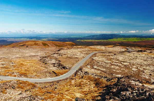 Горная дорога, Новая Зеландия — стоковое фото