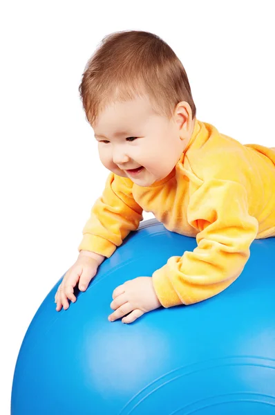 Bebê na bola — Fotografia de Stock