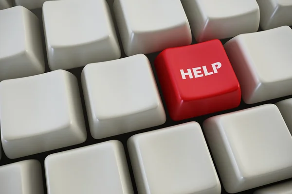 Tastatur mit "Hilfe" -Taste — Stockfoto