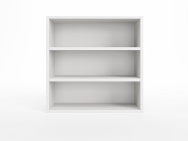 White bookcase clipart