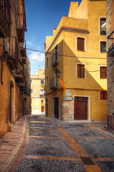 stock image Traditional old Spanish street