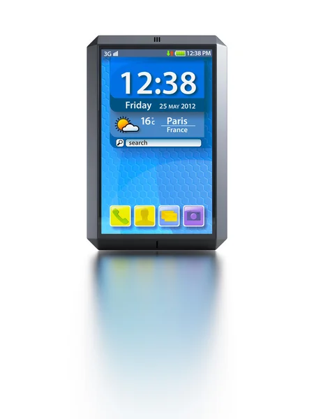 Smartphone moderno con pantalla táctil — Foto de Stock