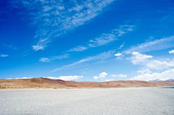 Rakshas jeziora tal, krajobraz Tybetu — Zdjęcie stockowe