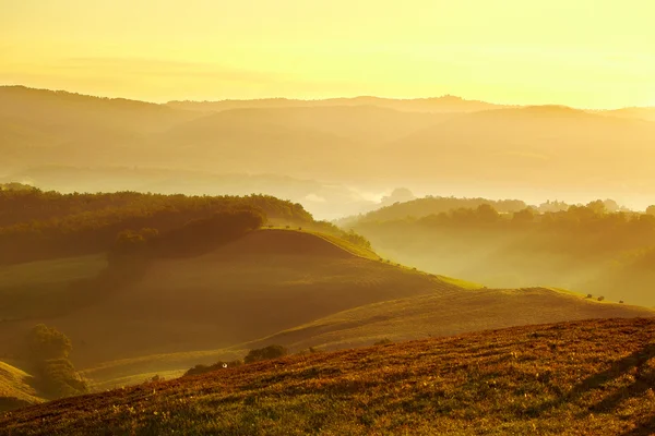 Vista da paisagem típica da Toscana — Fotografia de Stock