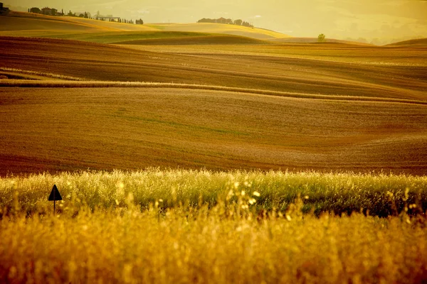 Malownicze widoki na krajobraz Toskanii, Włochy. natura — Zdjęcie stockowe