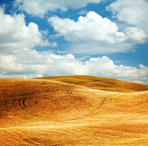 Vista panorâmica da paisagem típica da Toscana — Fotografia de Stock