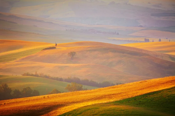 Типичный тосканский пейзаж, Италия — стоковое фото