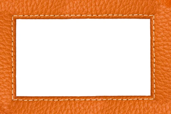 Textur aus braunem Leder aus nächster Nähe mit Platz für Ihren Text — Stockfoto