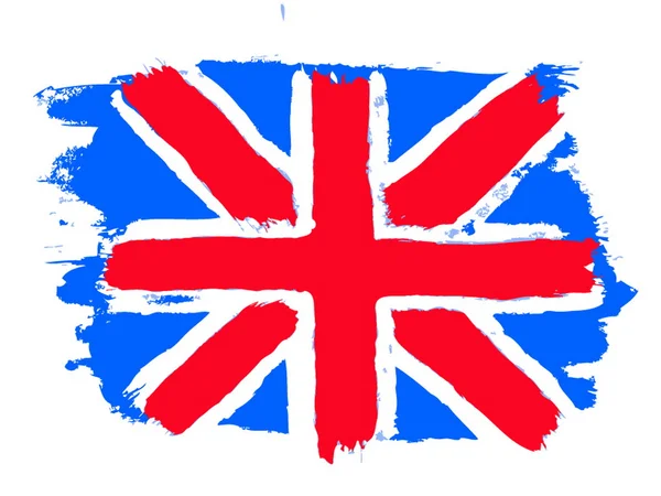 Flaga Wielkiej Brytanii (flagi brytyjskiej) — Wektor stockowy