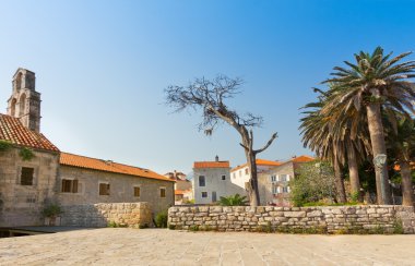 budva, sokaklar eski şehir panoraması