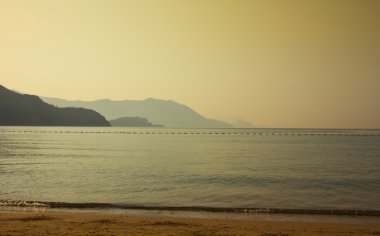 sabah erken beach jaz Karadağ Panoraması