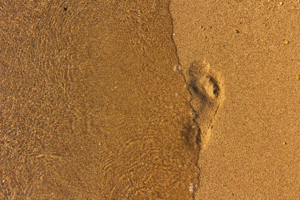 Pegada na areia — Fotografia de Stock