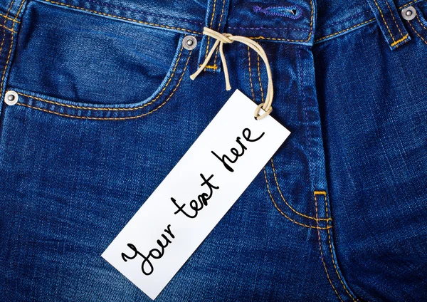 Etichetta jeans — Foto Stock