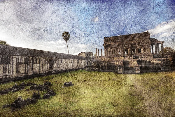 古代クメールの寺にレトロなスタイル — ストック写真