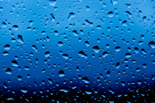 Water drops on window glass — Stock Photo, Image