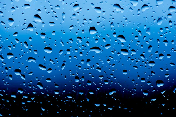 Water drops on window glass — Stock Photo, Image