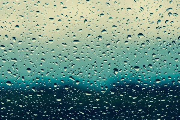 Water drops on window glass Royalty Free Stock Images