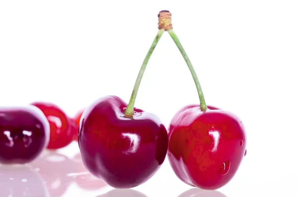 Ripe juicy sweet cherries. — Stock Photo, Image