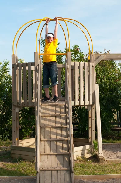 Teenager on the playground — Stock Photo, Image