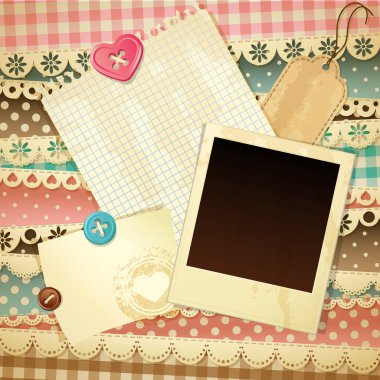 Scrapbook template clipart