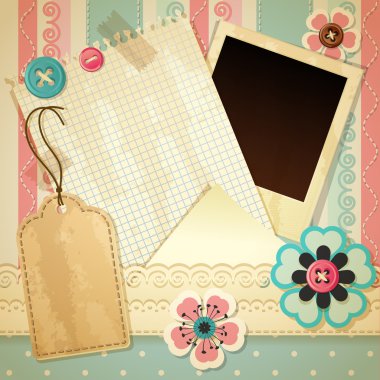 Scrapbook template clipart