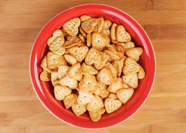 Red plate of cookies clipart