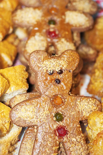 Biscuits in form of bears — Stock Photo, Image