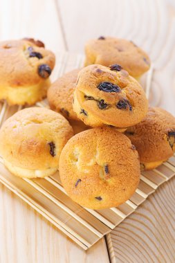 Small muffins with raisins clipart