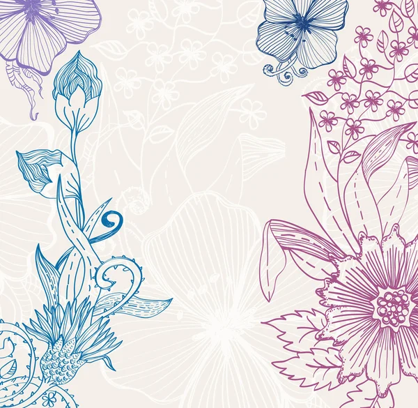 Beau fond floral — Image vectorielle