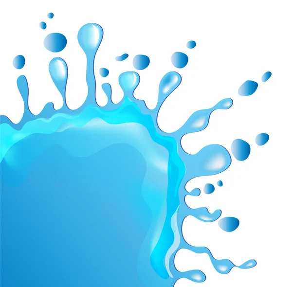 Éclaboussures d'eau — Image vectorielle