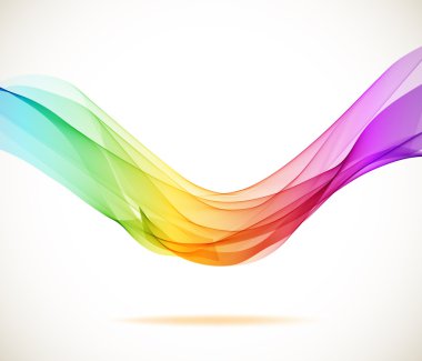 Abstract colorful background with wave clipart