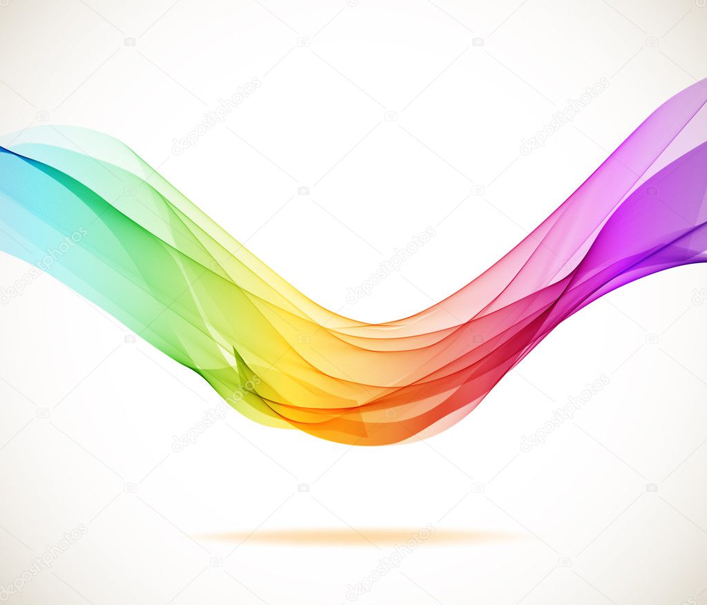 Abstract colorful background with wave