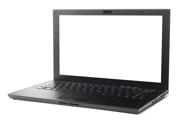 Laptop preto fino — Fotografia de Stock