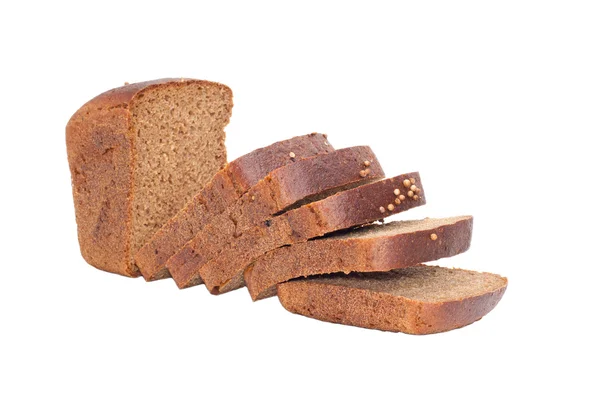 Plátky chleba z žitného chleba — Stock fotografie