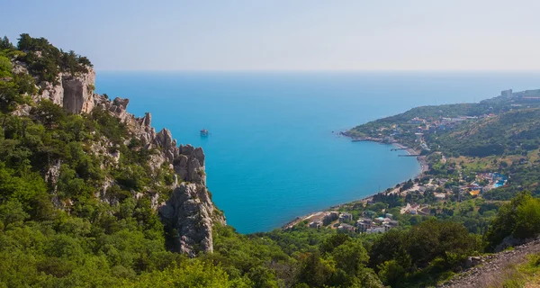 Panoramabild av Svarta havet — Stockfoto